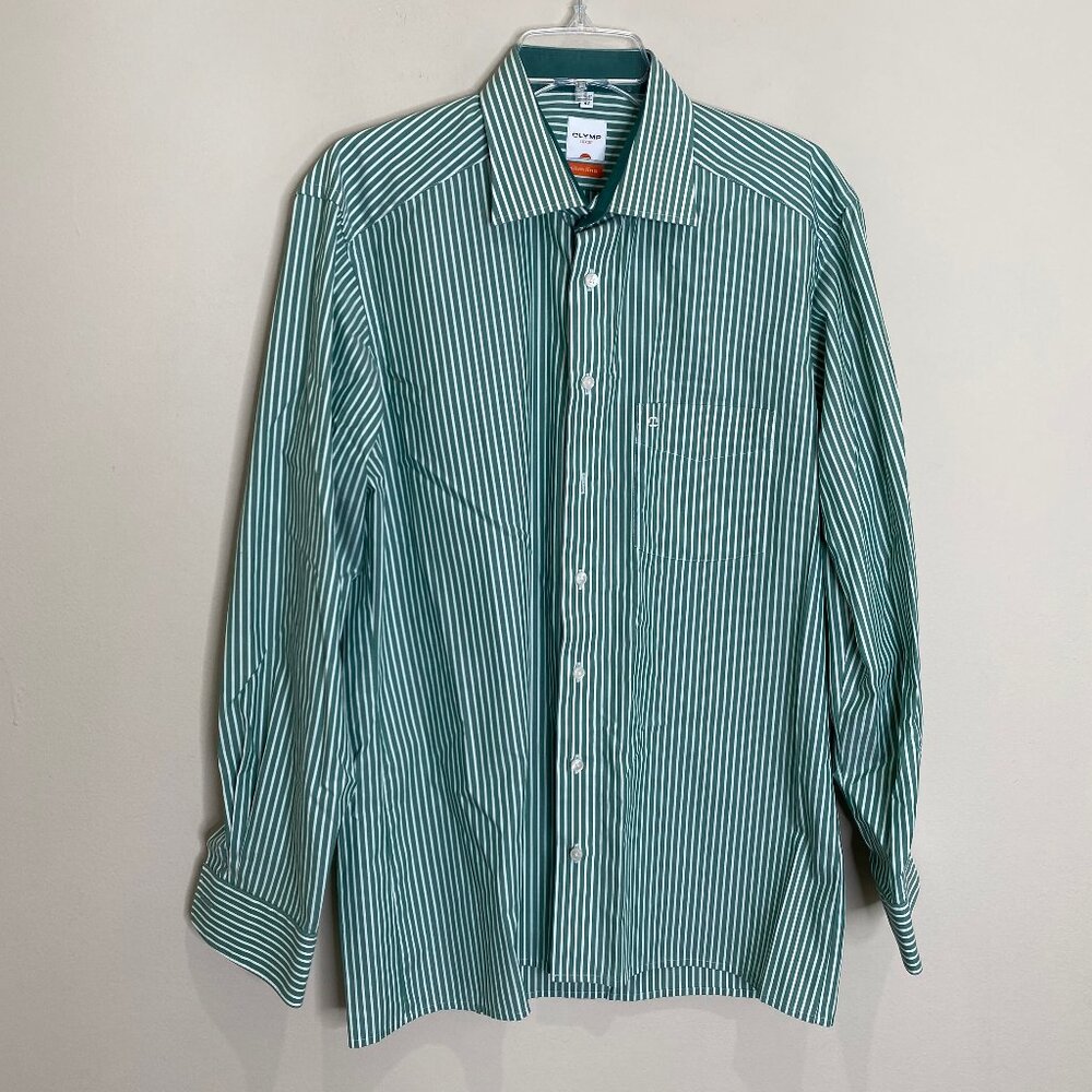 OLYMP Luxor Slim Fit Button Down Shirt SZ 16.5 / 42
